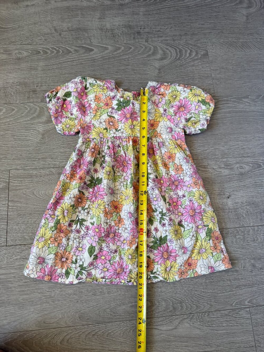 Zara Girls Floral Puff Sleeve Dress Size 4-5 Years 110cm - Picture 7 of 9